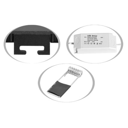 Infälld LED badrumsbelysning LADA LED/6W/230V 3000/4000/6000K diameter 12 cm IP44 vit
