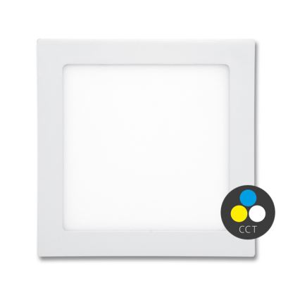 Infälld LED badrumsbelysning RAFA LED/12W/230V 3000/4000/6000K 17x17 cm IP44 vit