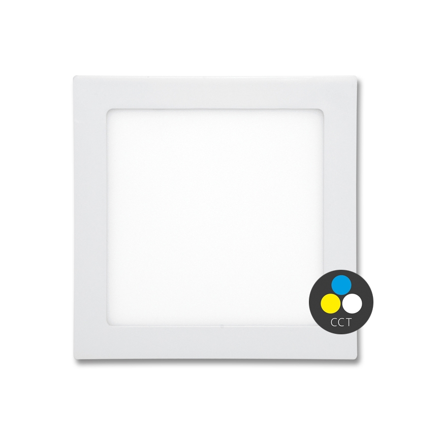 Infälld LED badrumsbelysning RAFA LED/18W/230V 3000/4000/6000K 22x22 cm IP44 vit