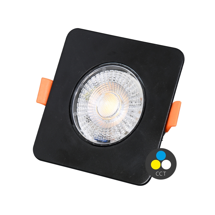 LED Dimbar infälld belysning KENT LED/3/5/7W/230V3000/4000/6000K 9x9 cm svart