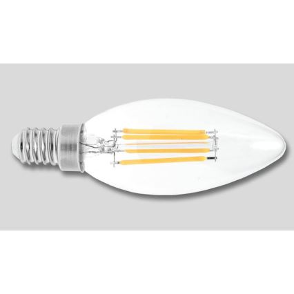 LED glödlampa RETRO C37 E14/2W/230V 3000K 320lm