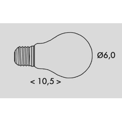LED glödlampa RETRO A60 E27/4W/230V 3000K 840lm