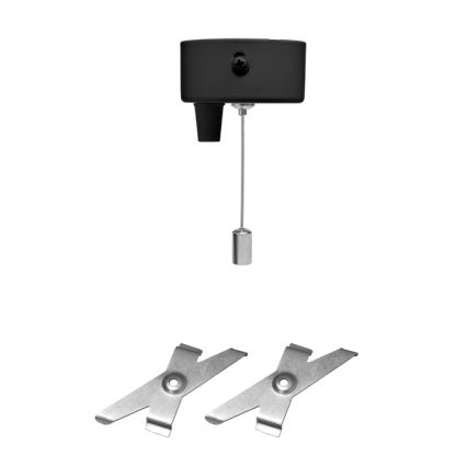 LED taklampa DONAR LED/28W/230V 4000K 120 cm svart