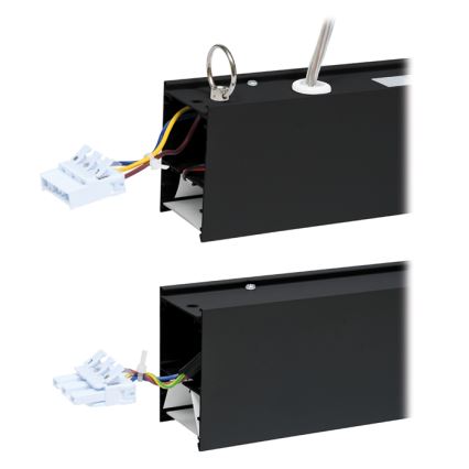 LED taklampa DONAR LED/28W/230V 4000K 120 cm svart