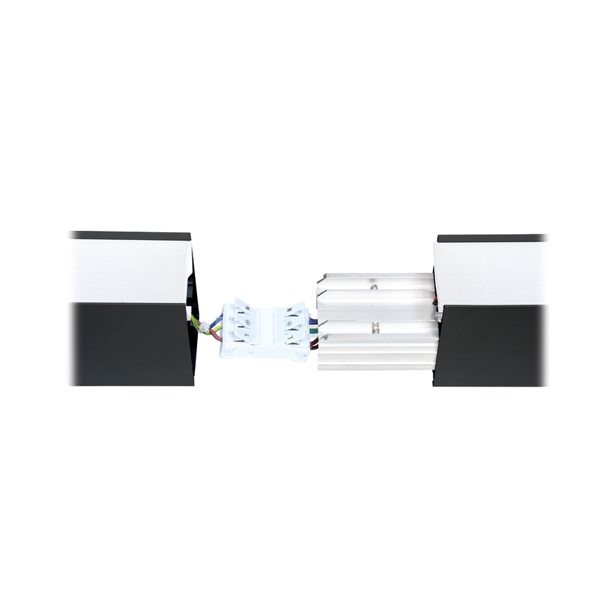 LED taklampa DONAR LED/28W/230V 4000K 120 cm svart