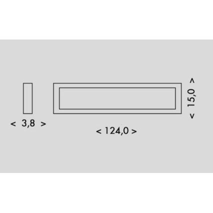 LED taklampa PILO LED/36W/230V 4100K 124 cm vit