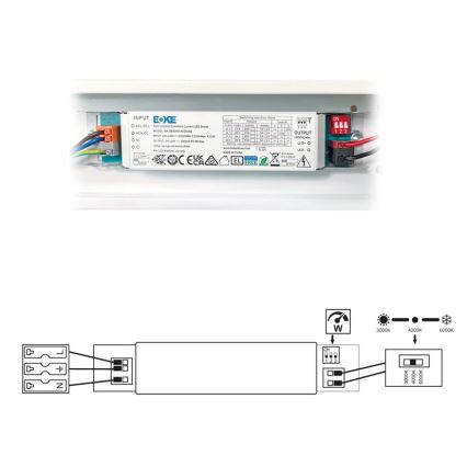 LED Lysrörsbelysning VELO LED/11/15/20W/230V 3000/4000/6000K 60 cm vit