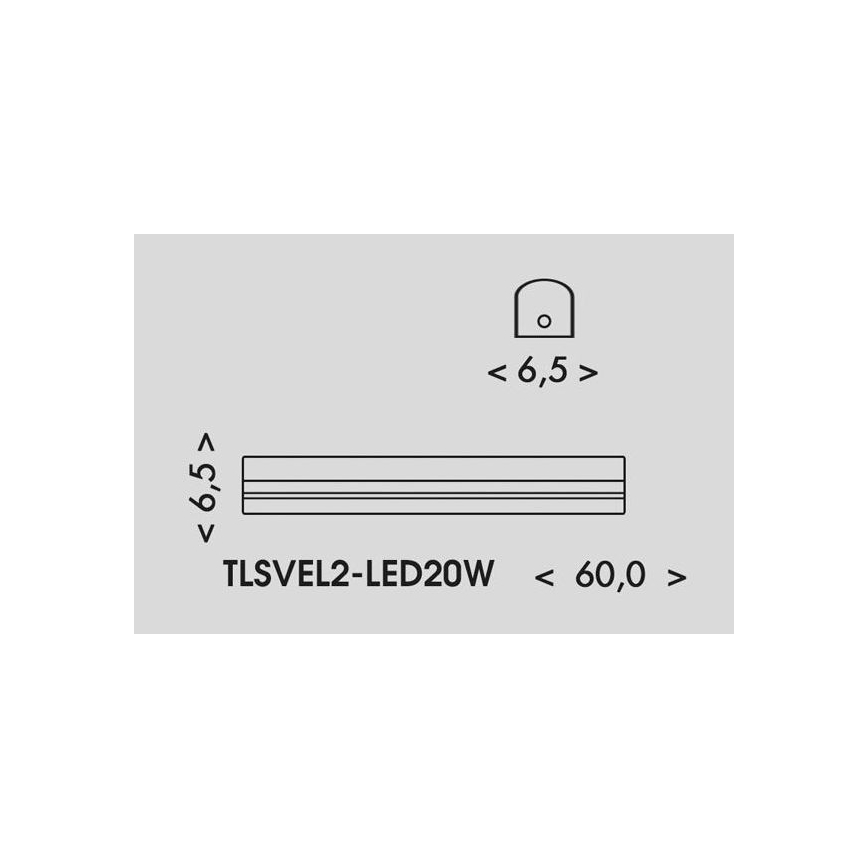 LED Lysrörsbelysning VELO LED/11/15/20W/230V 3000/4000/6000K 60 cm vit