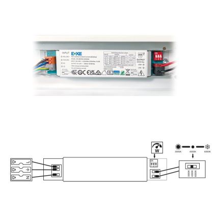 LED Lysrörsbelysning VELO LED/36/48/60W/230V 3000/4000/6000K 150 cm vit