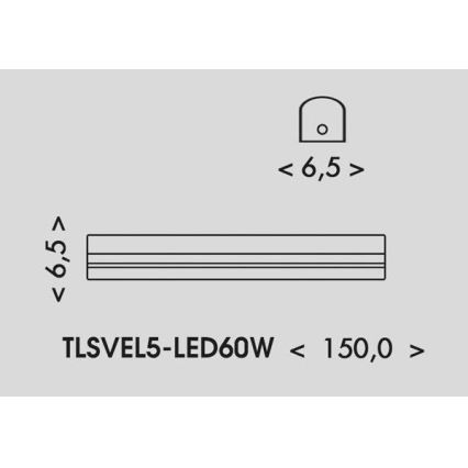 LED Lysrörsbelysning VELO LED/36/48/60W/230V 3000/4000/6000K 150 cm vit