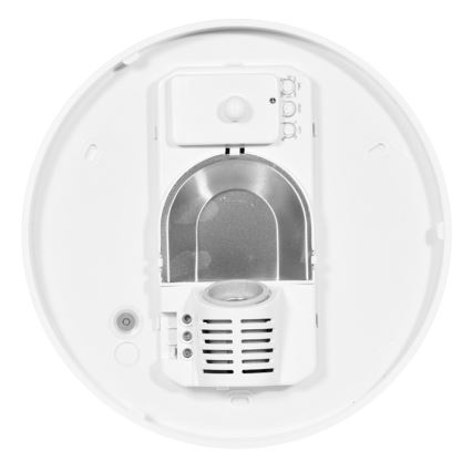 Taklampa för utomhusbruk med sensor HECTOR 1xE27/60W/230V diameter 30 cm IP44 opal vit