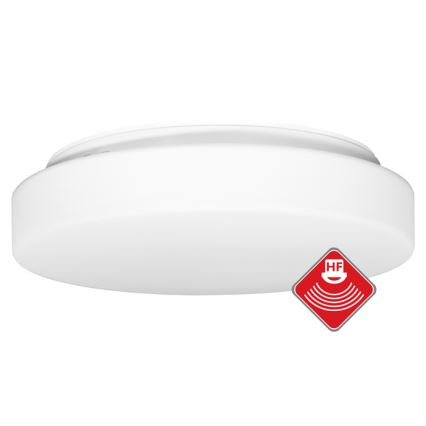 Taklampa för utomhusbruk med sensor HECTOR 2xE27/60W/230V diameter 40 cm IP44 opal vit