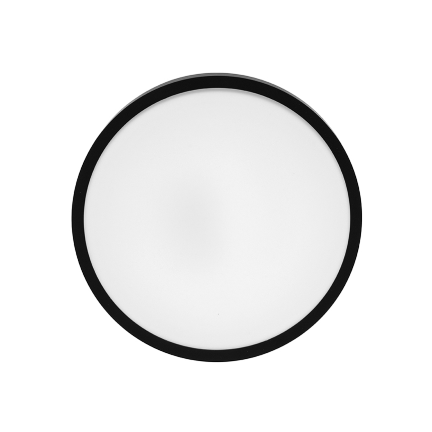 LED taklampa för badrum LIRA LED/12W/230V 4000K diameter 25 cm IP44 svart