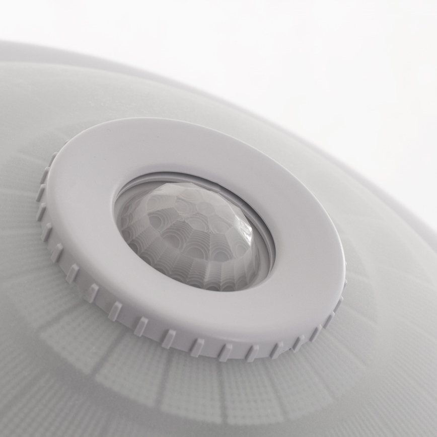 Ecolite WHST78-BI - Takbelysning med sensor VERA 2xE27/60W/230V