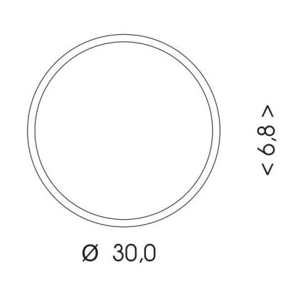 LED taklampa för utomhusbruk MARTIN LED/15W/230V 3000/4000K diameter 30 cm IP65 vit