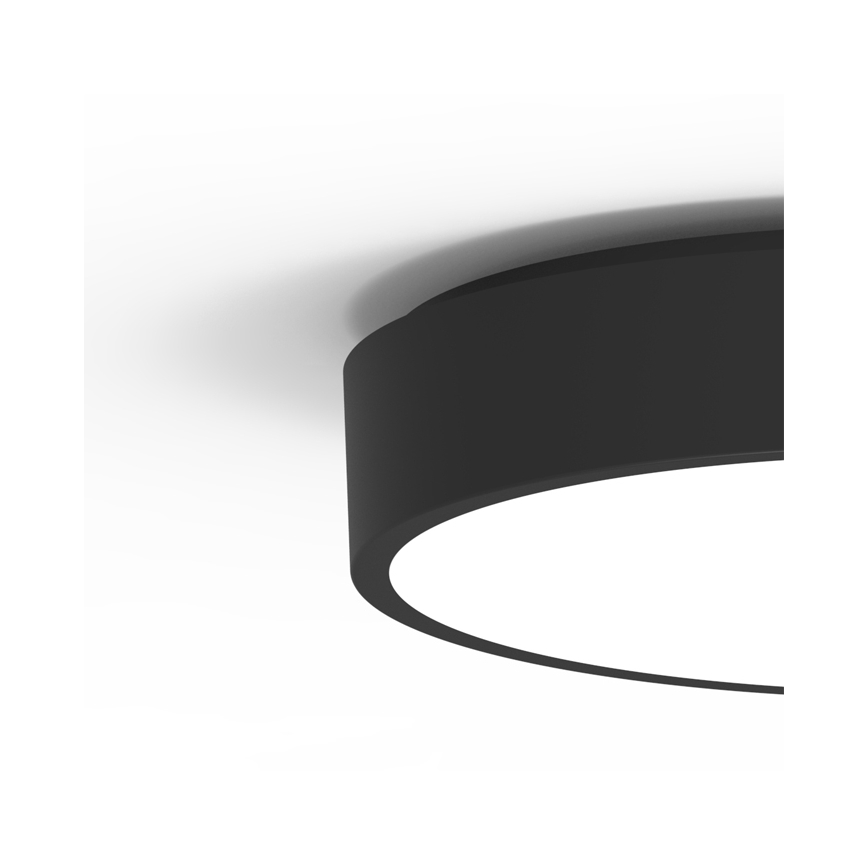 LED taklampa för utomhusbruk med sensor MARTIN LED/15W/230V 3000/4000K diameter 30 cm IP65 svart