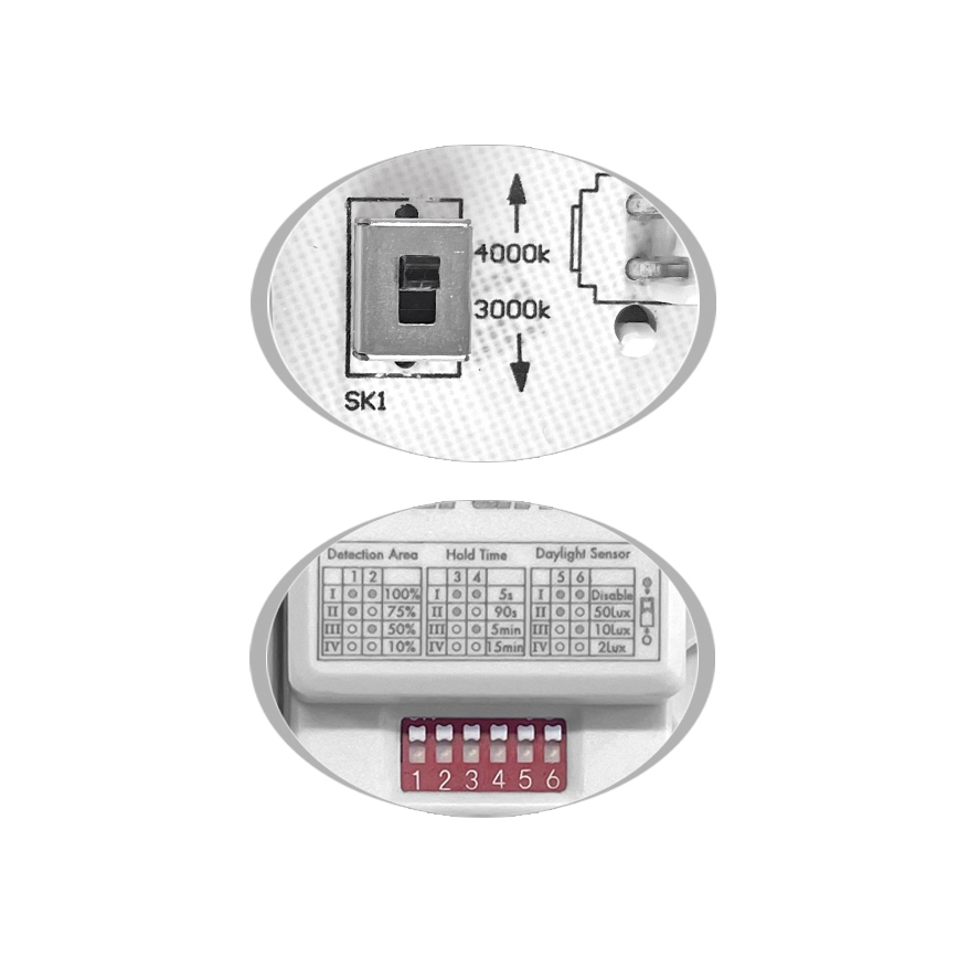 LED taklampa för utomhusbruk med sensor MARTIN LED/15W/230V 3000/4000K diameter 30 cm IP65 svart
