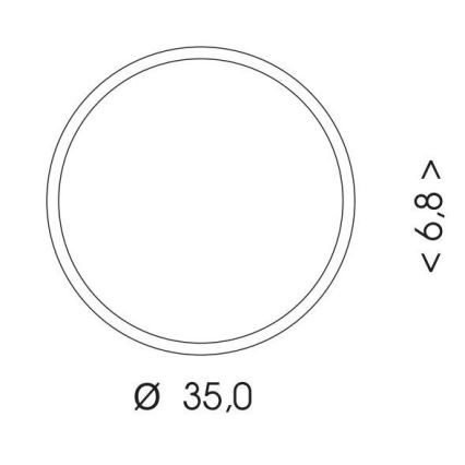 LED taklampa för utomhusbruk MARTIN LED/25W/230V 3000/4000K diameter 35 cm IP65 svart
