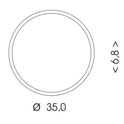 LED taklampa för utomhusbruk med sensor MARTIN LED/25W/230V 3000/4000K diameter 35 cm IP65 vit