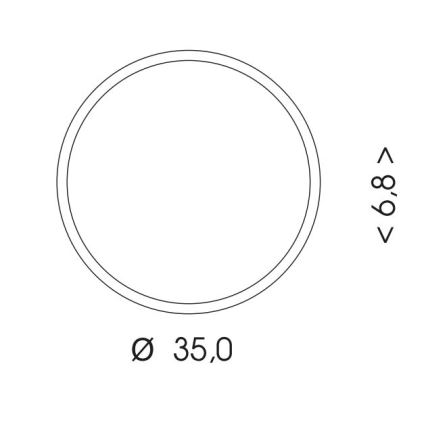 LED taklampa för utomhusbruk med sensor MARTIN LED/25W/230V 3000/4000K diameter 35 cm IP65 svart