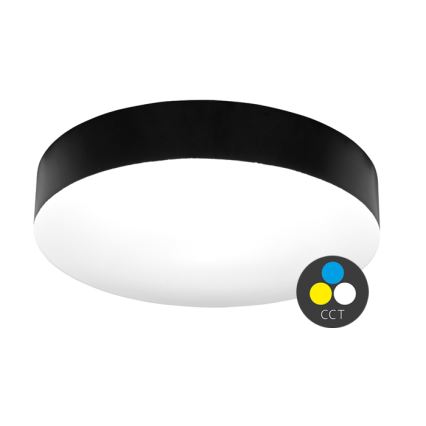 LED taklampa för badrum MAKARON LED/36W/230V 3000/4000/6000K diameter 40 cm IP44 svart