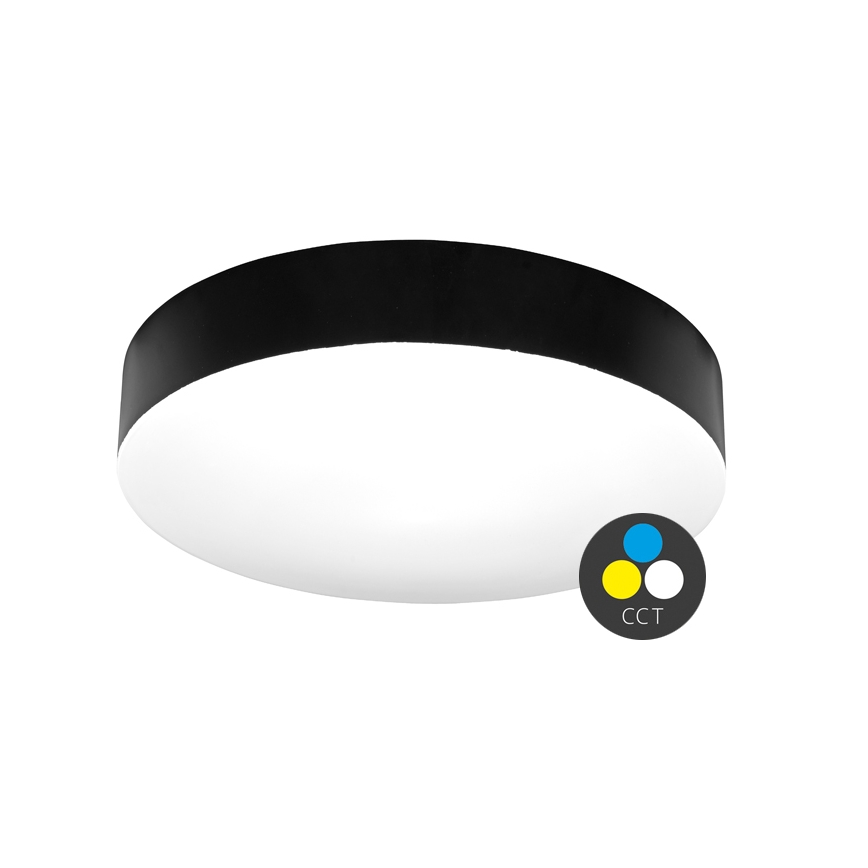 LED taklampa för badrum MAKARON LED/50W/230V 3000/4000/6000K diameter 50 cm IP44 svart