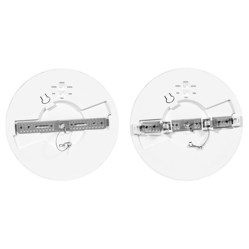 LED Dimbar infälld belysning med sensor LEXA LED/6/12/18W/230V 3000/4000/6000K diameter 22,5 cm vit