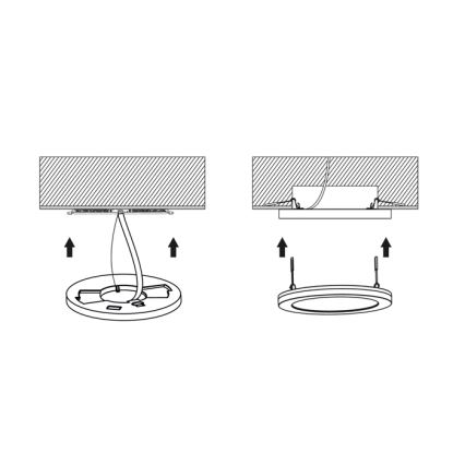 LED Dimbar infälld belysning med sensor LEXA LED/6/12/18W/230V 3000/4000/6000K diameter 22,5 cm vit