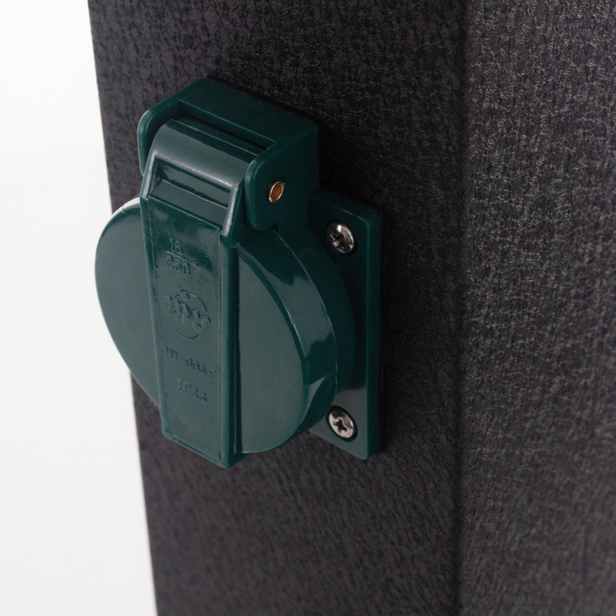 Ecolite XSMM-202 FT - Utomhusuttagskolonn med timer 2Z IP44