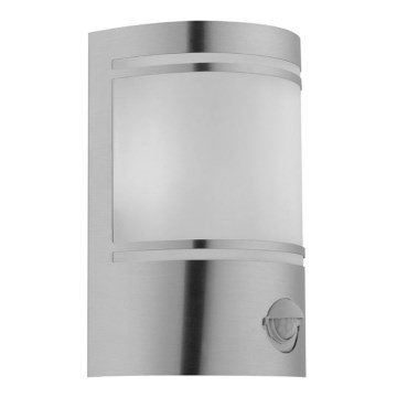 Ecolite Z3019S-CHRM - Utomhus Väggbelysning med sensor ANIS 1xE27/60W/230V IP44