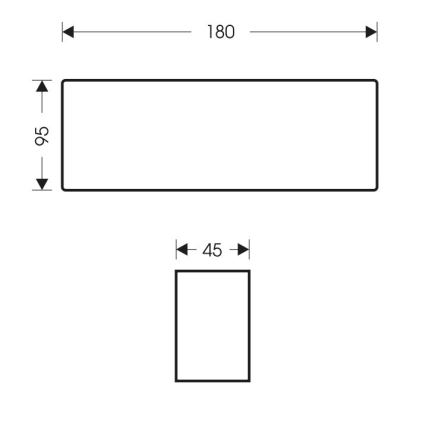 LED vägglampa för utomhusbruk BRICK 2xLED/6W/230V 3000/4000/6500K IP65 vit