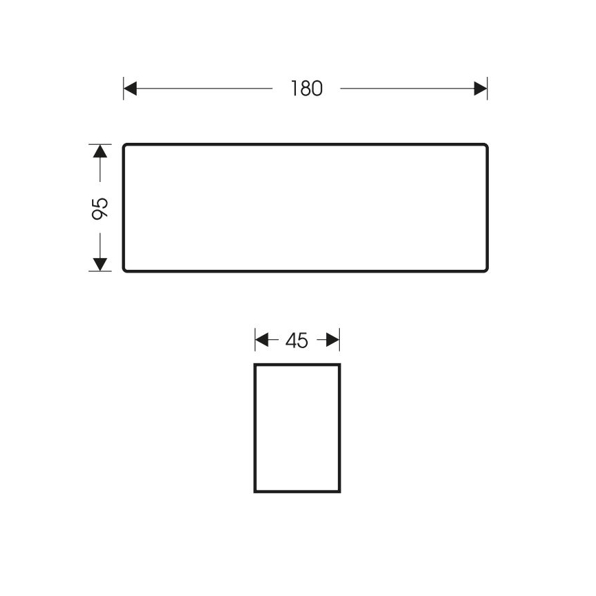 LED vägglampa för utomhusbruk BRICK 2xLED/6W/230V 3000/4000/6500K IP65 vit