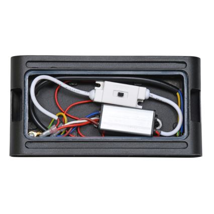 LED vägglampa för utomhusbruk BRICK 2xLED/6W/230V 3000/4000/6500K IP65 svart