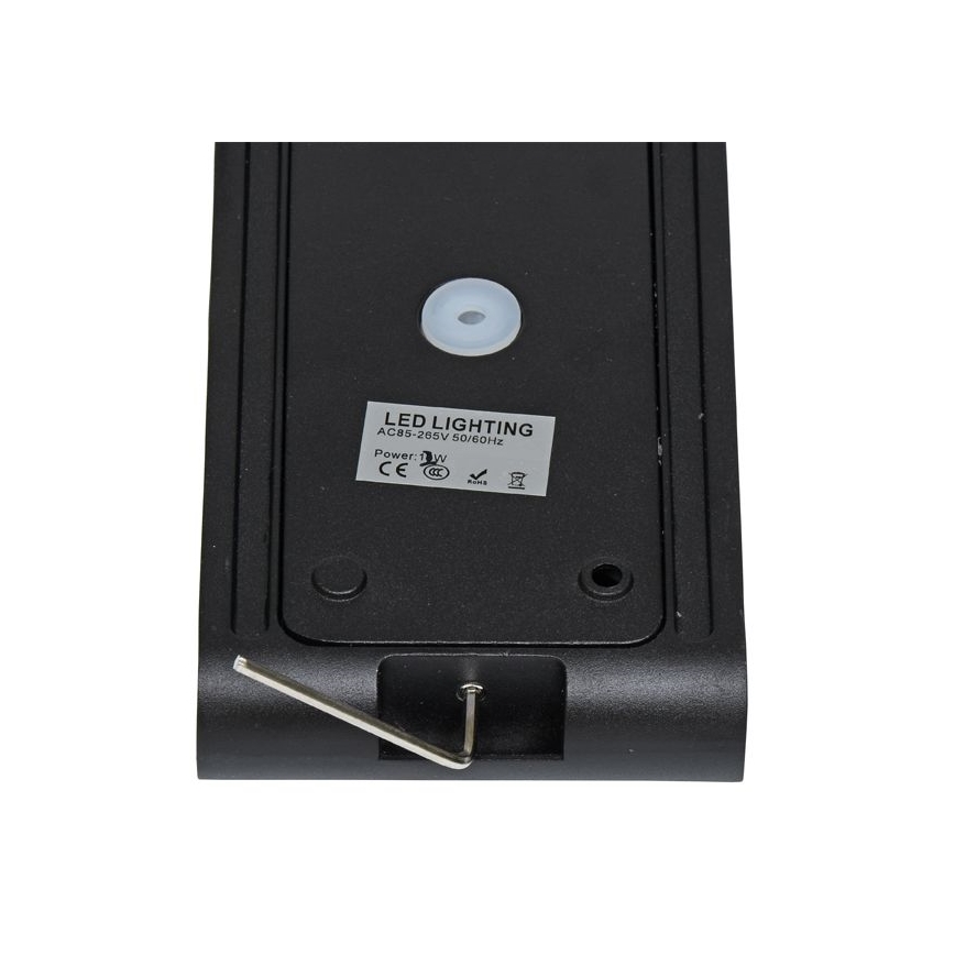 LED vägglampa för utomhusbruk BRICK 2xLED/6W/230V 3000/4000/6500K IP65 svart