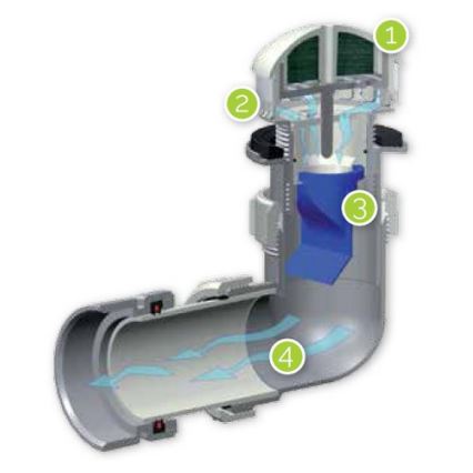 EcoStep 30011 - Vattenfri pissoar P1.1 keramik/vit