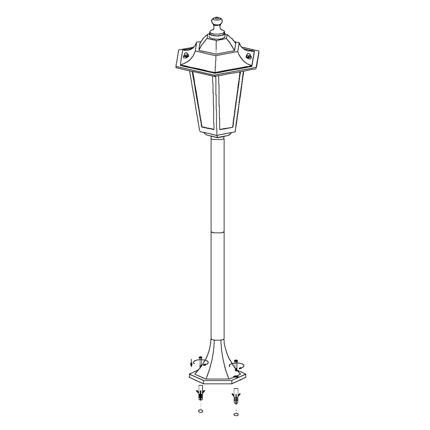 EGLO 22144 - Utomhuslampa LATERNA 4 1xE27/60W/230V