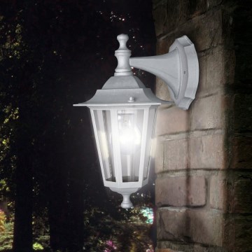 EGLO 22462 - Utomhus Väggbelysning LATERNA 5 1xE27/60W/230V IP44 vit