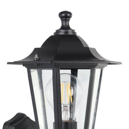 EGLO 22469 - Utomhusbelysning med sensor LATERNA 4 1xE27/60W svart