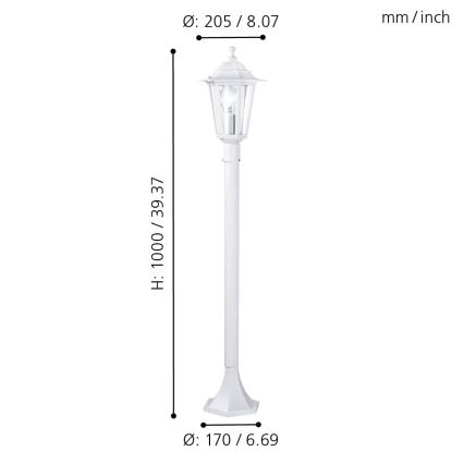 EGLO 22995 - Utomhusbelysning LATERNA 5 1xE27/60W