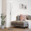Eglo 25869 - Dimbar golvlampa BAYA 1xR7s/230W/230V + 1xG9/33W matt krom
