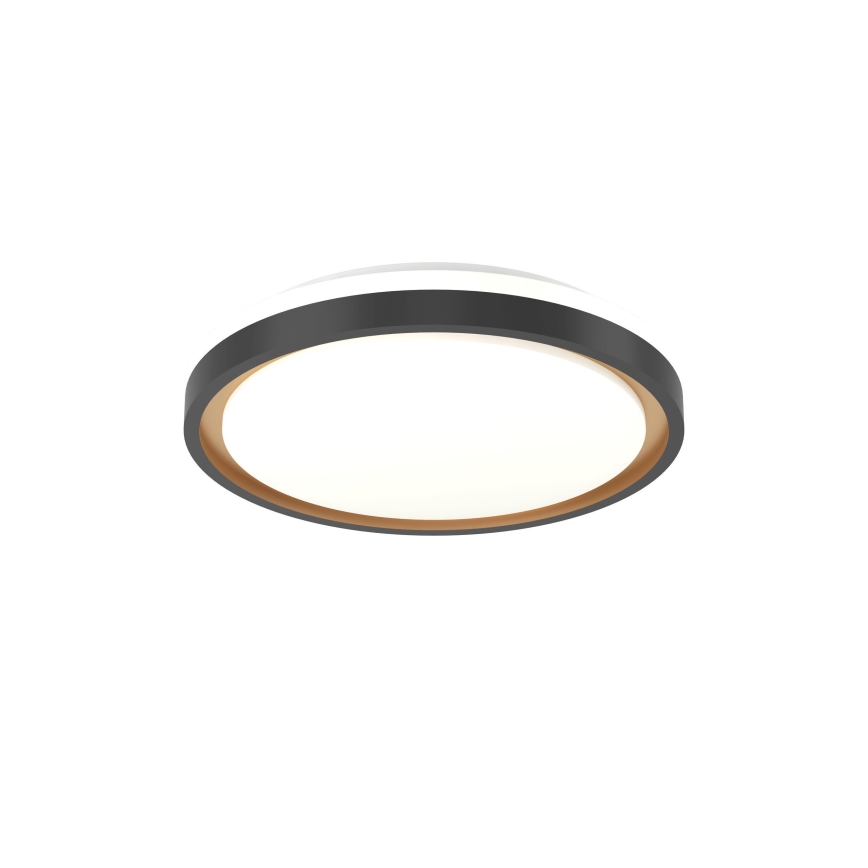Eglo 300684 - LED RGBW Dimbart taklampa MALERAMARA-Z LED/14W/230V 2700-6500K Ø 35,7 cm svart/guld + fjärrkontroll