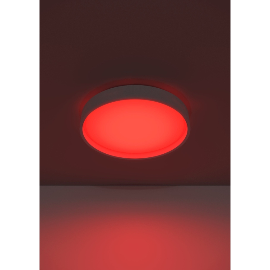 Eglo 300686 - LED RGBW dimbar taklampa MASSIGNANO-Z LED/18,5W/230V vit + fjärrkontroll