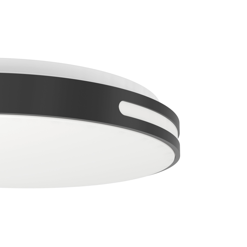 Eglo 300687 - LED RGBW dimbar taklampa MONTEGRANARO-Z LED/18,5W/230V 2700–6500K Ø 39,4 cm svart + fjärrkontroll