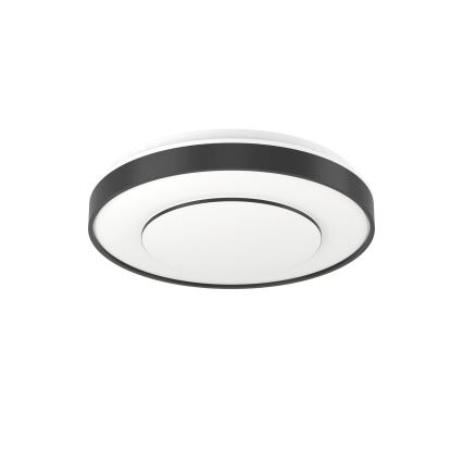 Eglo 300688 - LED RGBW dimbar taklampa MONTERIGGIONI-Z LED/18,5W/230V 2700-6500K Ø 38,4 cm svart + fjärrkontroll