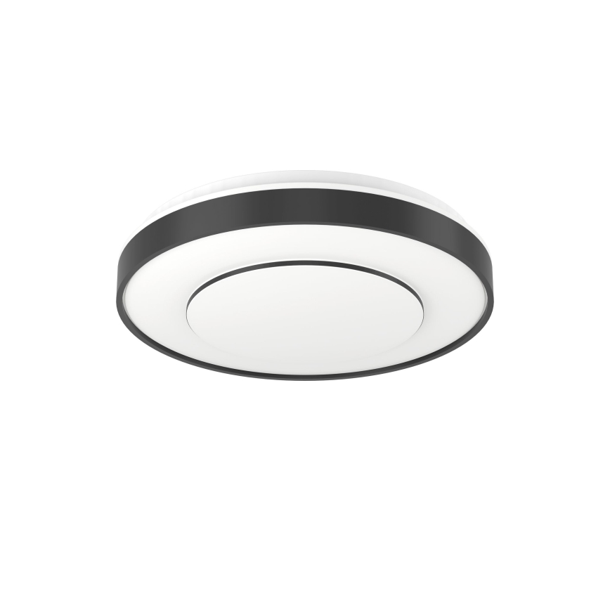 Eglo 300688 - LED RGBW dimbar taklampa MONTERIGGIONI-Z LED/18,5W/230V 2700-6500K Ø 38,4 cm svart + fjärrkontroll