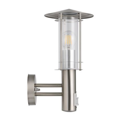 EGLO 30185 - Sensor utomhus Väggbelysning LISIO 1xE27/60W/230V IP44