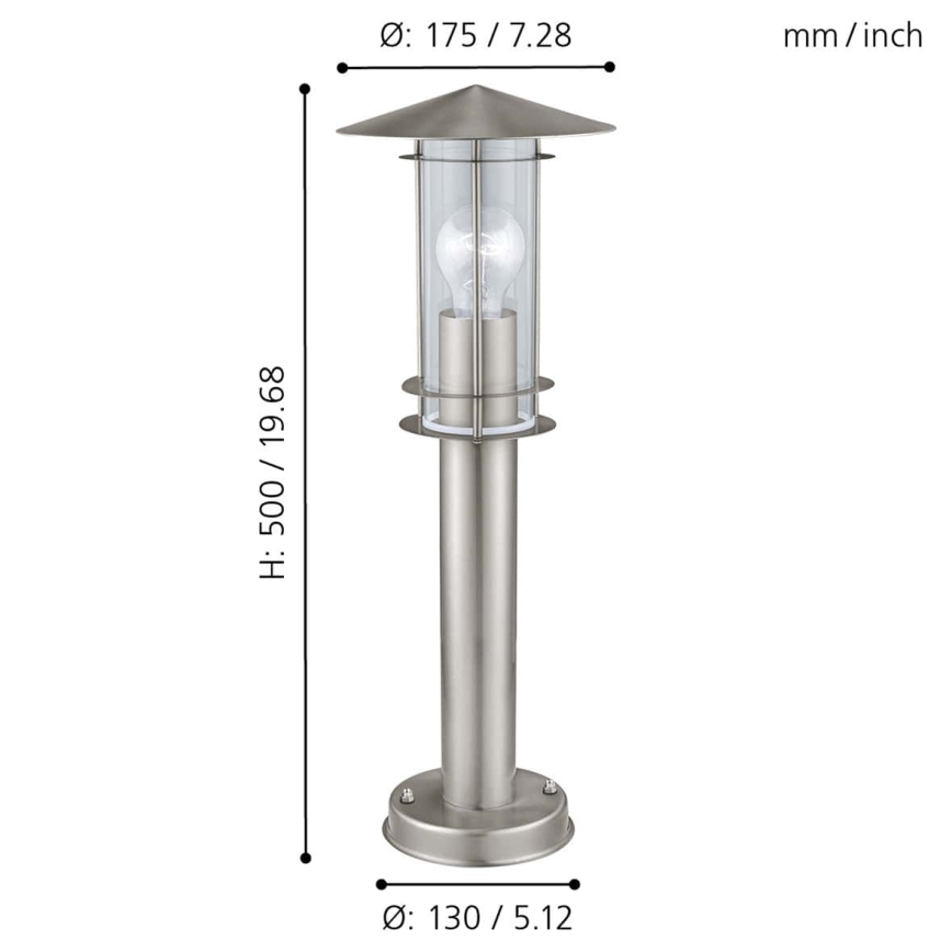 Eglo 30187 - Utomhuslampa LISIO 1xE27/60W/230V