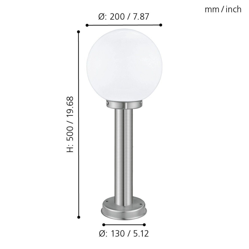 Eglo 30206 - Utomhuslampa NISIA 1xE27/60W/230V