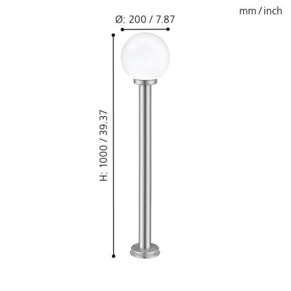 EGLO 30207 - Utomhuslampa NISIA 1xE27/60W