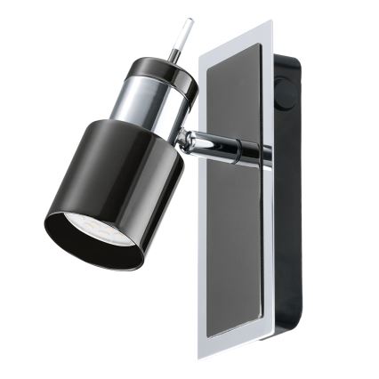 Eglo - LED spotlampa 1xGU10/5W/230V svart